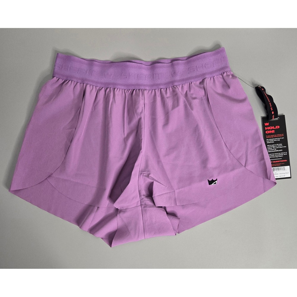 SHEFIT Women Running Shorts Lavender Workout Activewear Small‎ Gym Yoga Casual